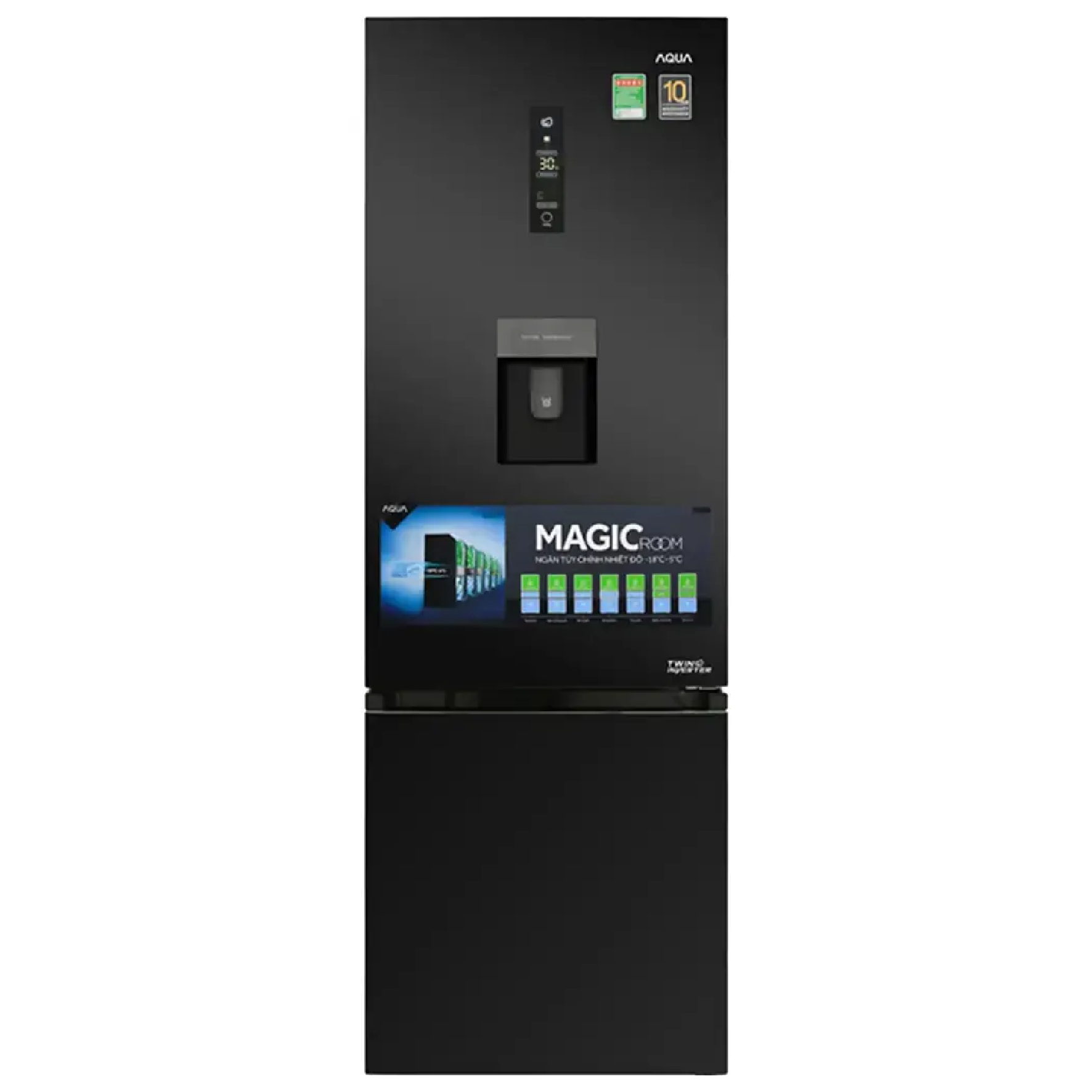 Tủ lạnh Aqua 350 lít AQR-IW378EB(BS) (ngăn đá dưới)